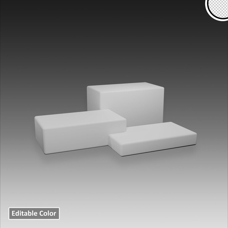 Podio 3D per la presentazione del prodotto