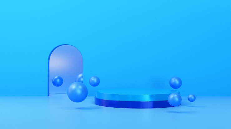 PSD podio 3d render venta