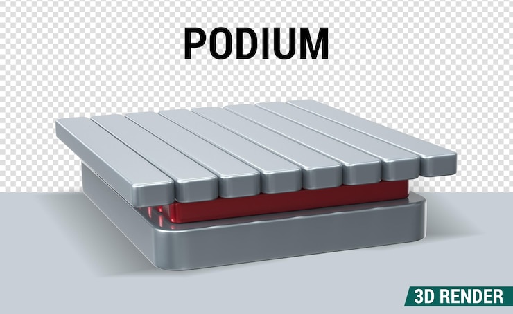 PSD podio 3d