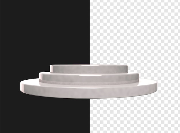 Podio bianco 3D