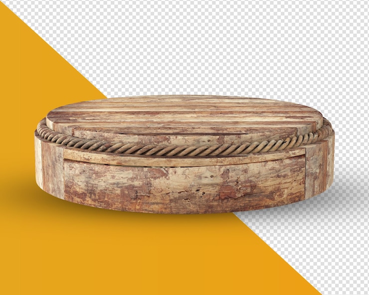PSD pódio de madeira 3d para festa junina