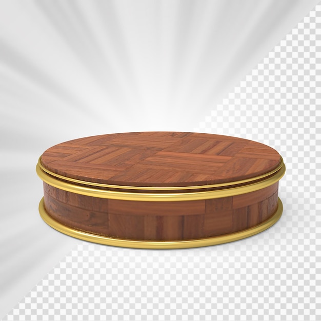 Pódio de Madeira 3D