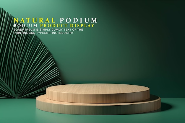 pódio de verão e natural para exposição de produtos modelo de exposição de palco para apresentação de produtos de exposição