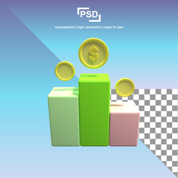 Podio de dólar modelo 3d