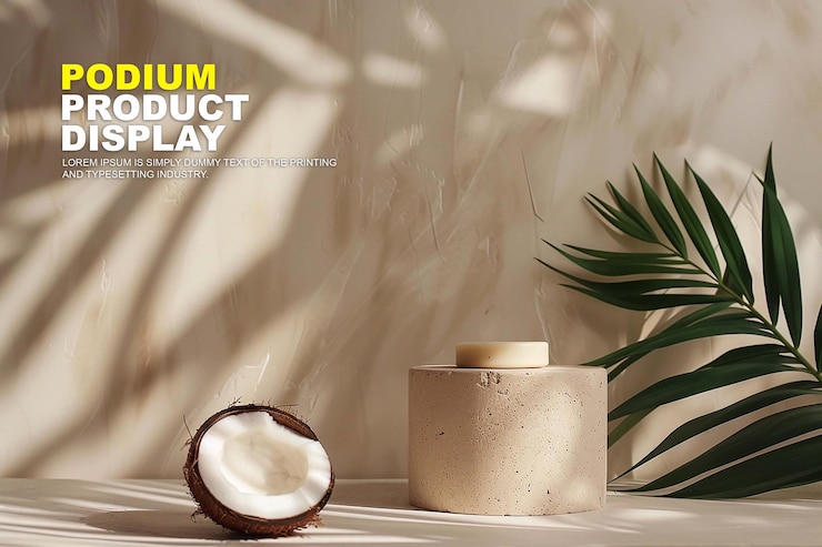 PSD podio de escena elegante para la exhibición de productos modelo de exhibición de escenario para la presentación de productos de exhibición
