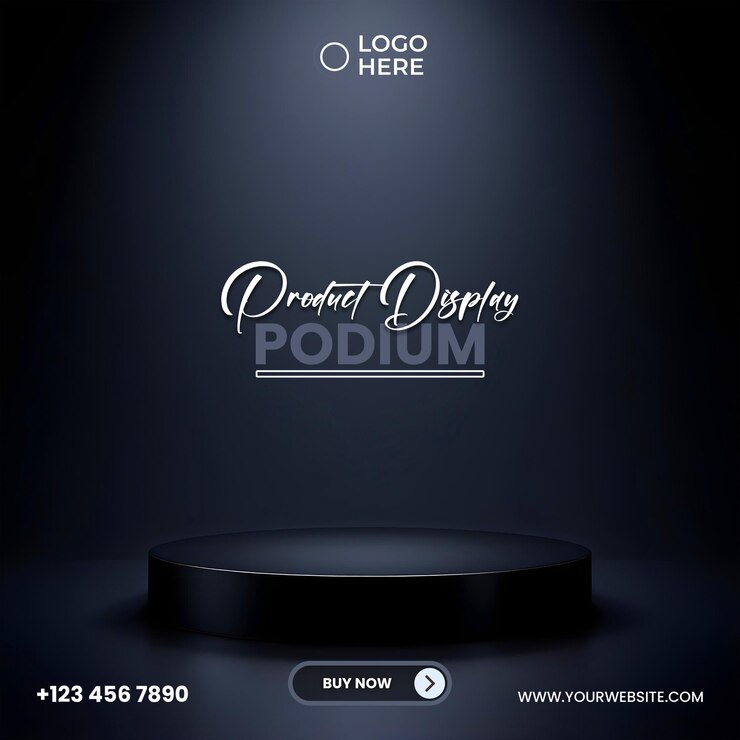podio de exhibición de productos