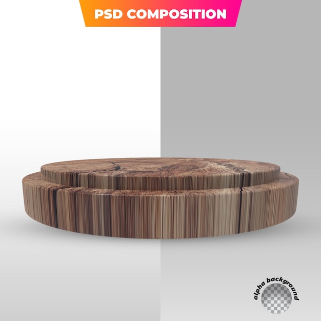 podio Festa junina elemento 3d para composición