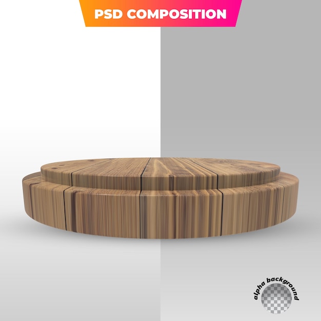 podio Festa junina elemento 3d para composición