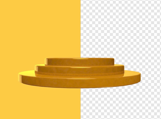podio giallo 3d