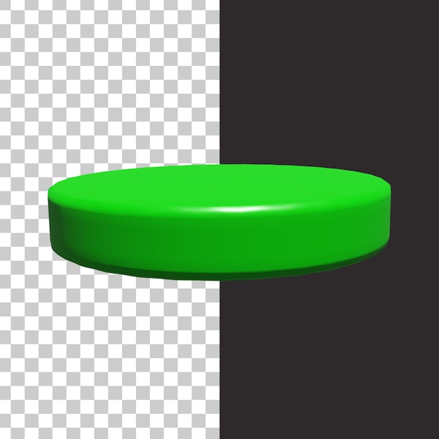 podio isolato nel rendering 3d