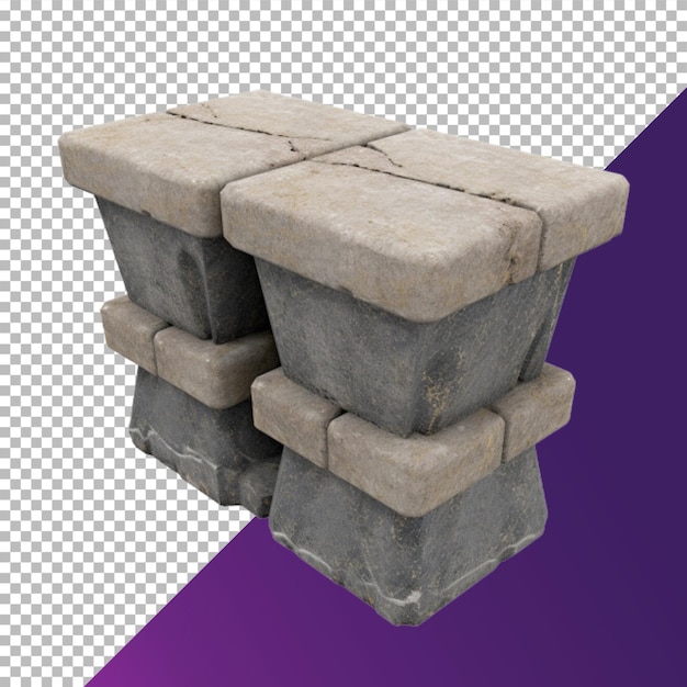 PSD podio de piedra sin fondo png