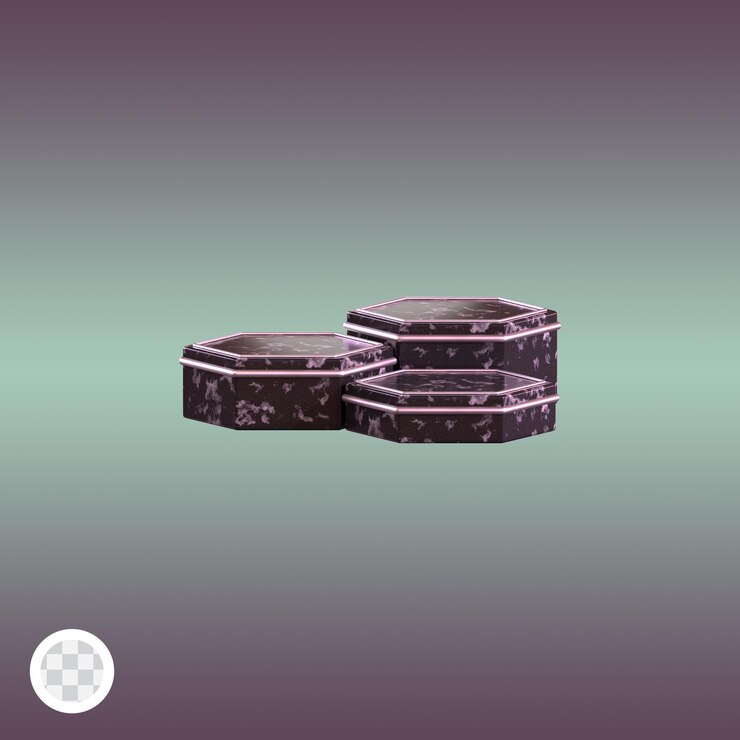 PSD el podio triplo hexagonal