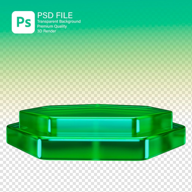 Podium 3D para la exhibición de productos