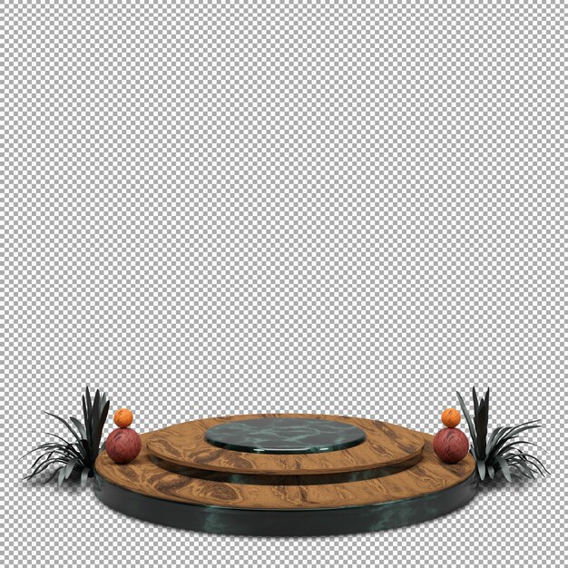 Podium 3D render com design bonito e elegante