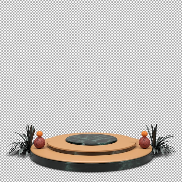 Podium 3D render com design bonito e elegante