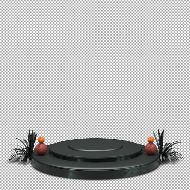 Podium 3D render com design bonito e elegante