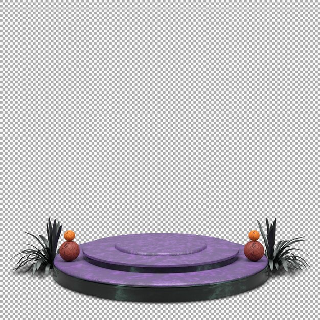 Podium 3D render com design bonito e elegante