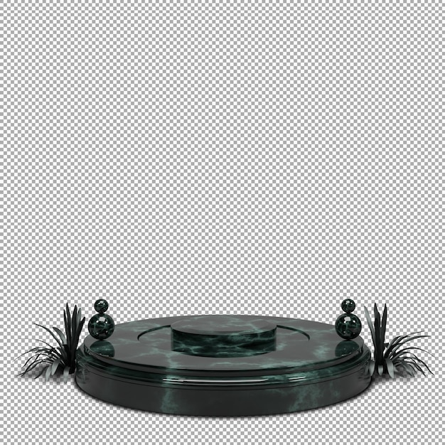 Podium 3D Render mit schönem und elegantem Design