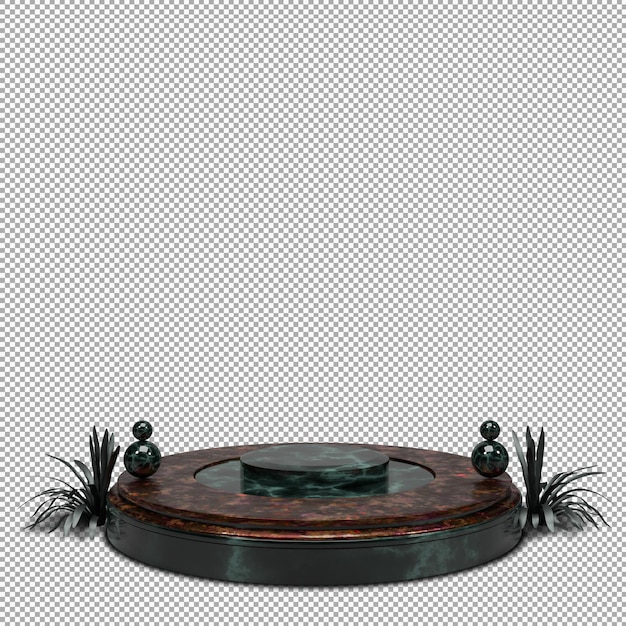 Podium 3D Render mit schönem und elegantem Design