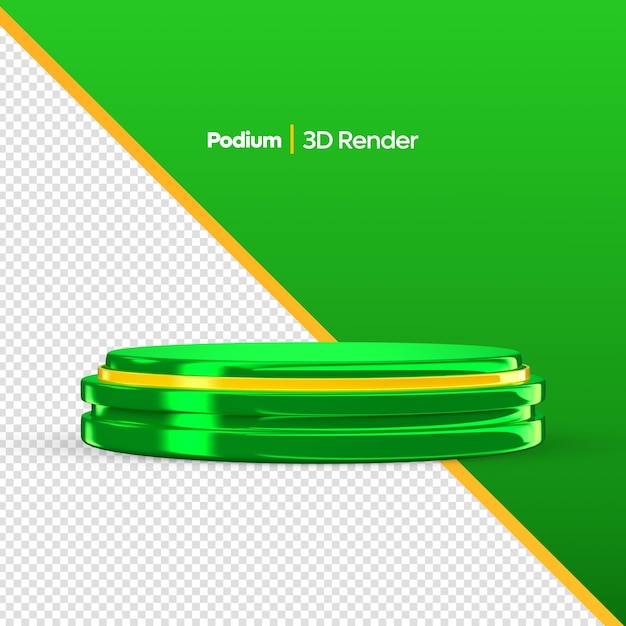 Podium 3d Render Réaliste Isolé Pour La Composition