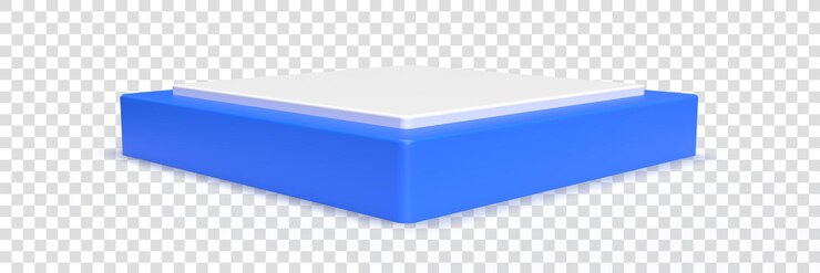 PSD podium 3d transparent background