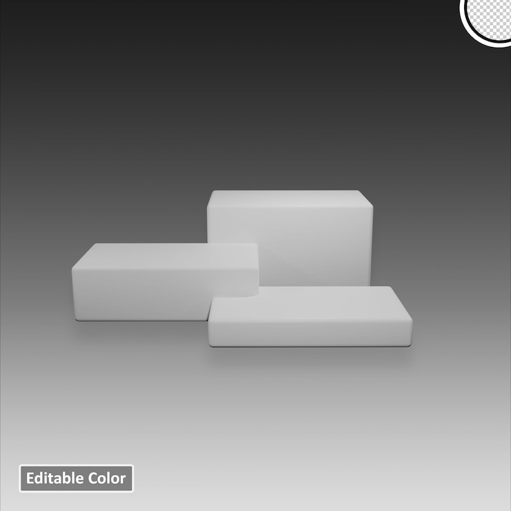 PSD podium 3d untuk presentasi produk