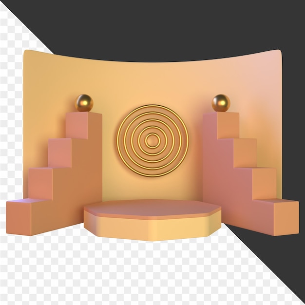 PSD podium 3d