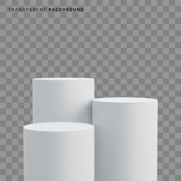 podium blanc rendu 3d