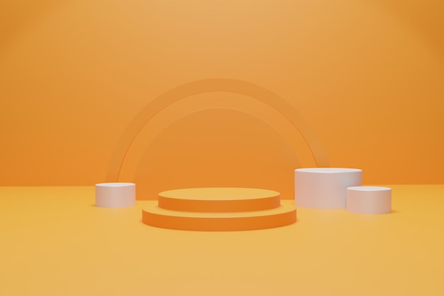 Podium de renderização 3D para colocação de produtos