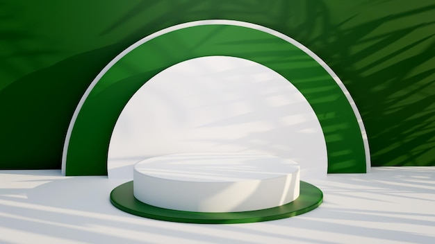Podium di rendering 3D per il product placement