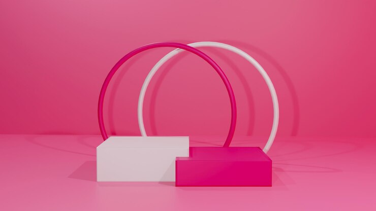 Podium di rendering 3D per il product placement