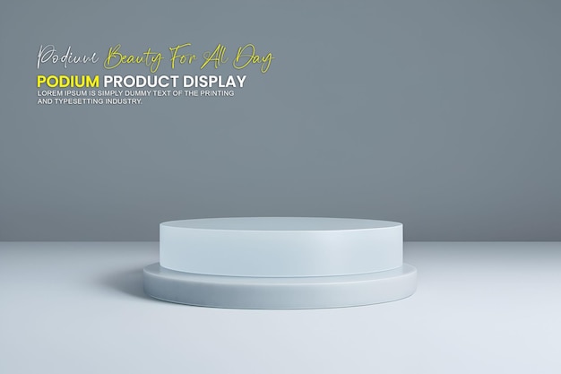 Podium de escena de exhibición para la exhibición de productos Mockup de exhibición de escenario para la presentación de productos de exhibición