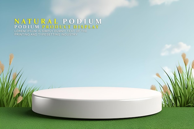 podium d'été et naturel pour l'exposition des produits modèle d'exposition sur scène pour la présentation des produits du salon