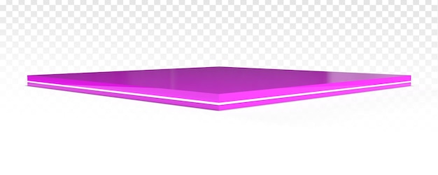 Podium en forma de 3d