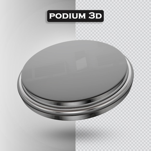 Podium ícone 3d render moderno