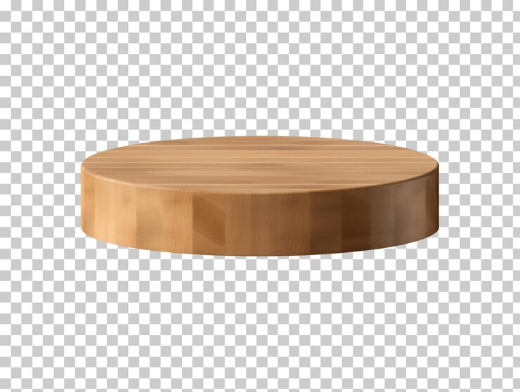 PSD podium kayu untuk tampilan produk diisolasi dengan latar belakang transparan png psd
