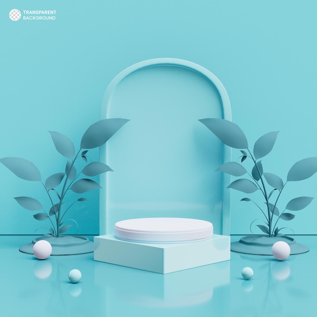 Podium de lujo para la presentación de productos en 3D