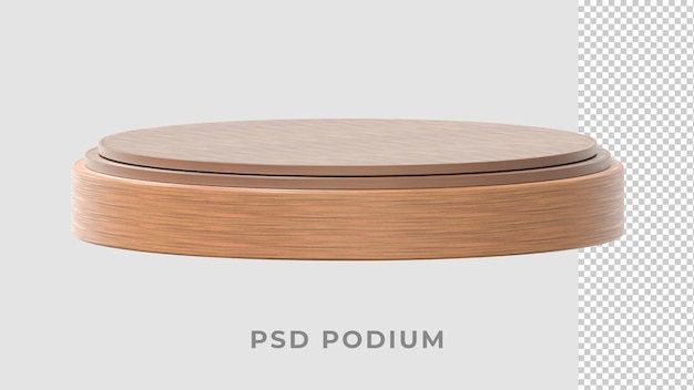 Podium de luxe en bois réaliste 3D