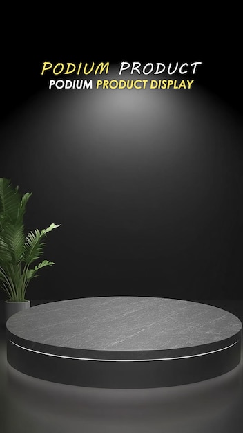 Podium per l'esposizione dei prodotti Mockup di esposizione estiva e naturale per la presentazione dei prodotti dello spettacolo