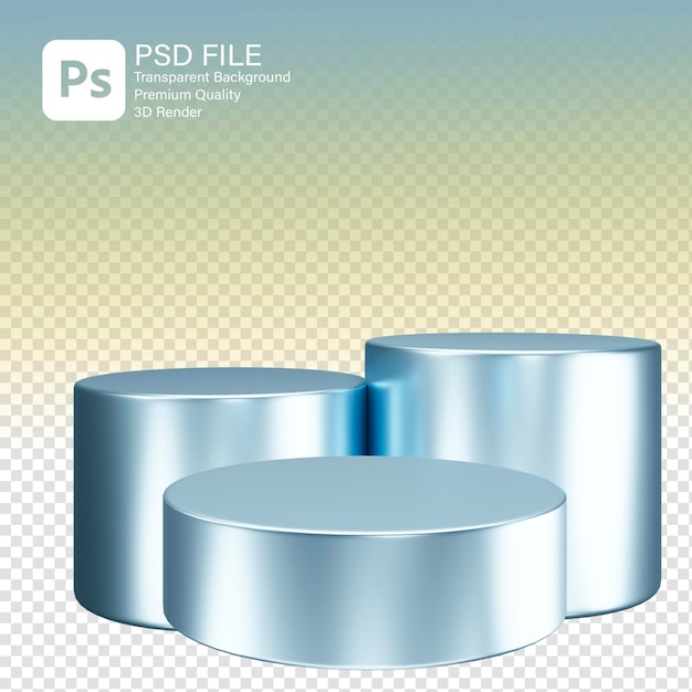 Podium de renderización 3D para el producto de visualización