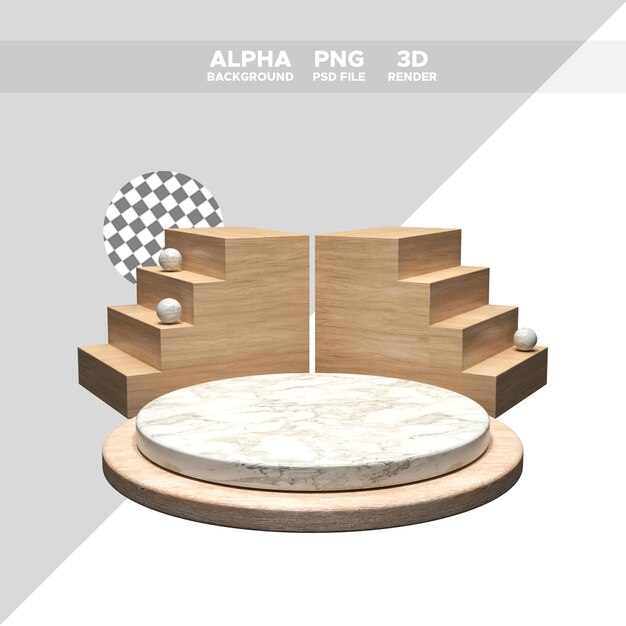 Podium de rendu 3D pour illustration de conception
