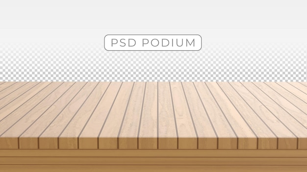 PSD podium de table en bois 3d