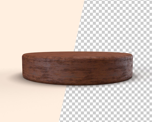 Poduim stage product tavolo in legno rendering 3d