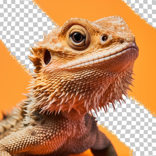 PSD pogona fêmea comumente chamada de dragão barbudo