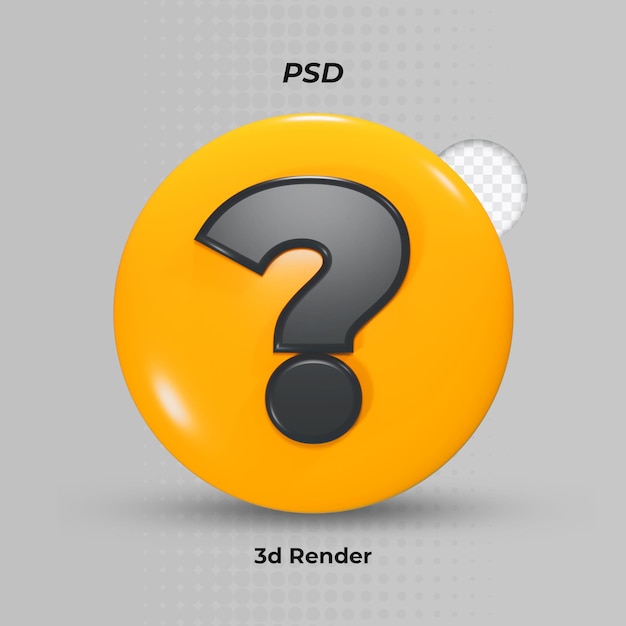 Le point d'interrogation 3d