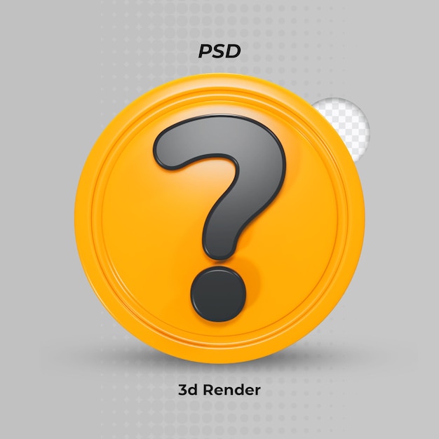 Le point d'interrogation 3d