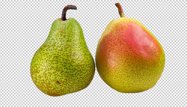 Poire fraîche sur couche alpha