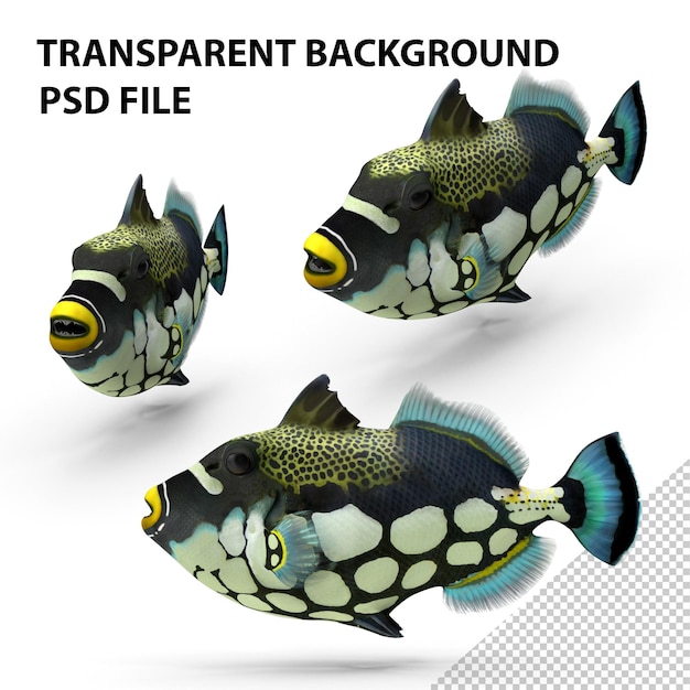 PSD poisson déclencheur clown png