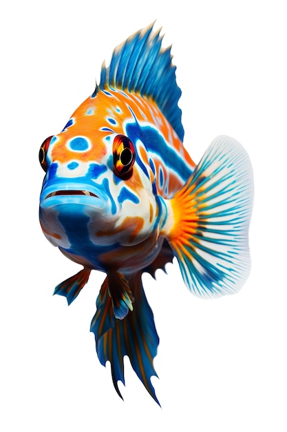 Poissons nageants isolés