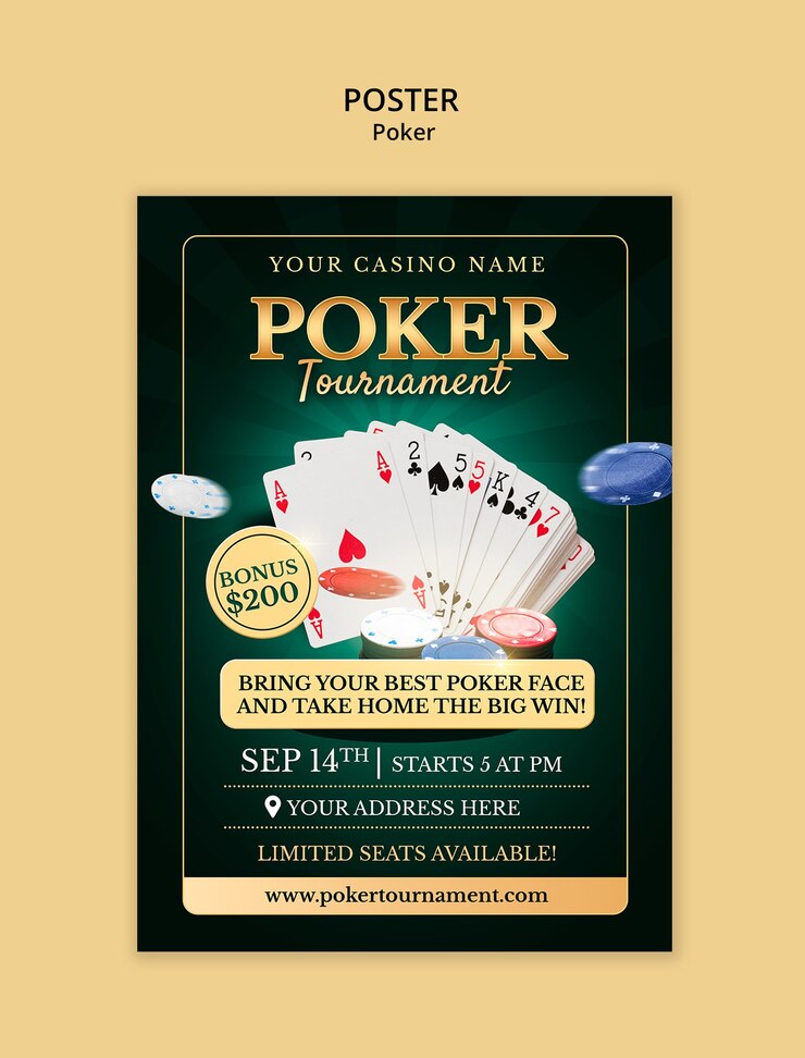 PSD poker game template